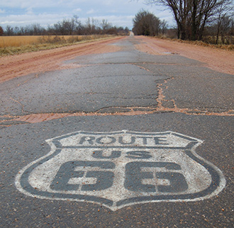 Route 66 Sidewalk Road