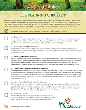 End-of-Life Planning Checklist