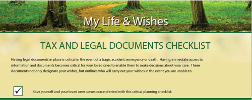 checklist tax and legal documents